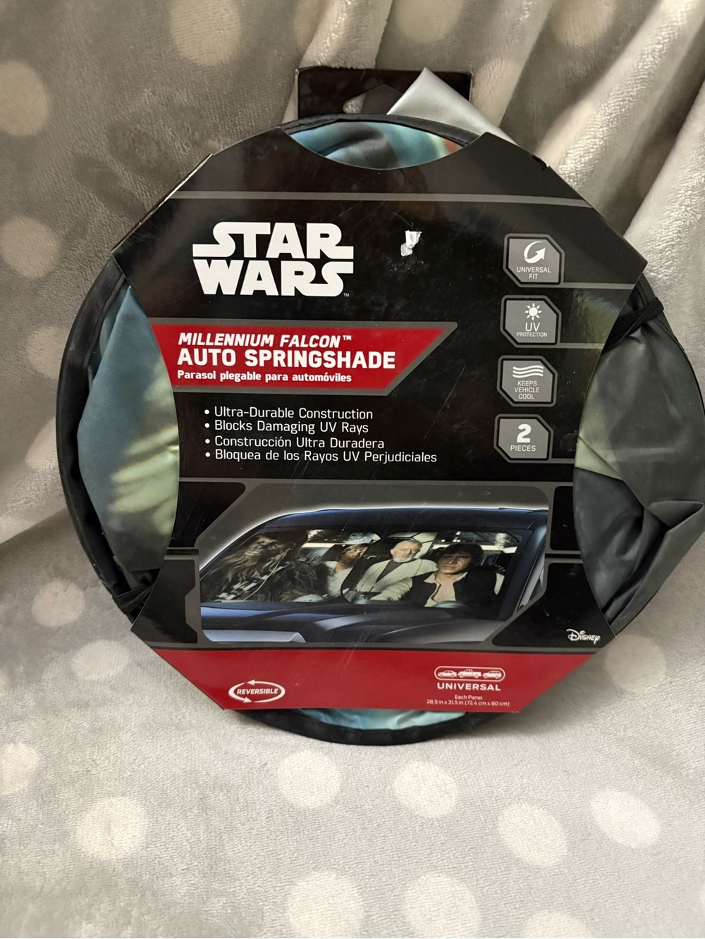 Star Wars Millennium Falcon Auto Sun Shade - NEW